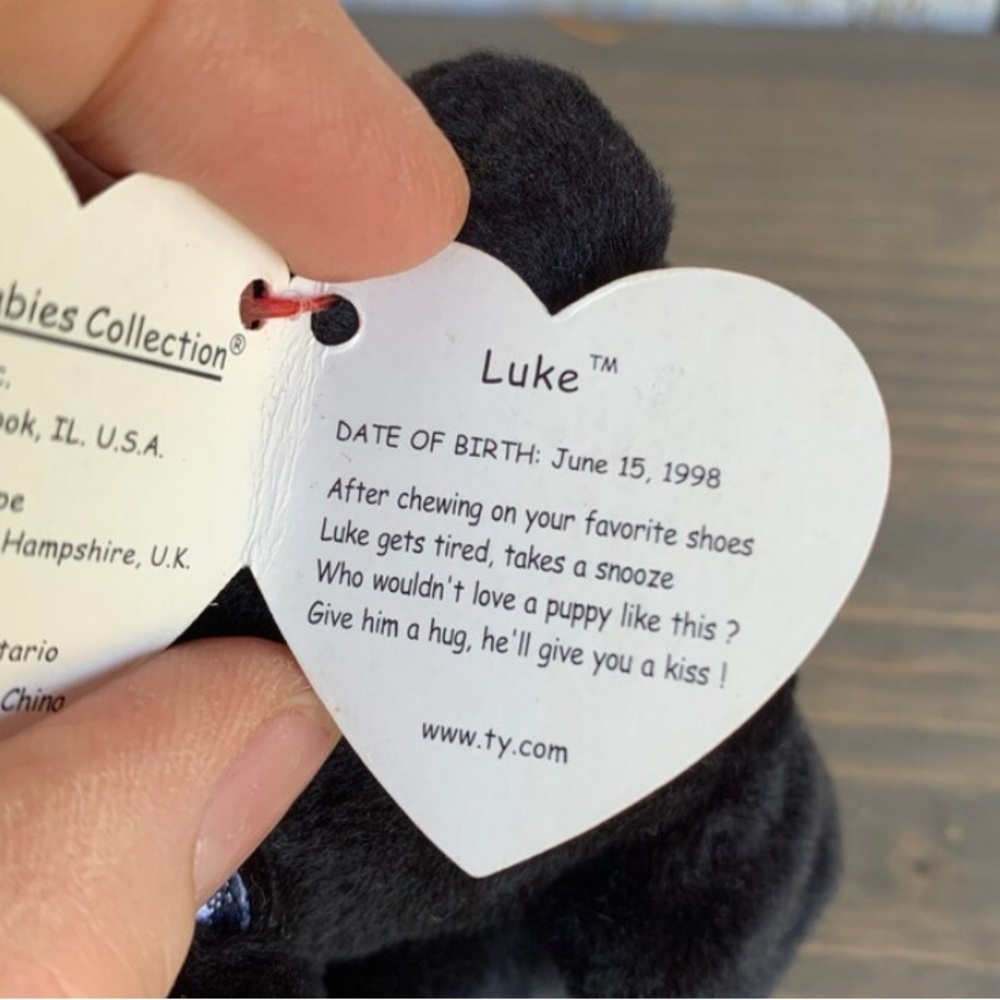 Vintage Ty Beanie Baby Luke the Labrador with Tag Errors, collectors item NWT! - Picture 5 of 5